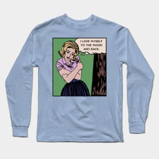 Comic Woman Loves Herself Long Sleeve T-Shirt